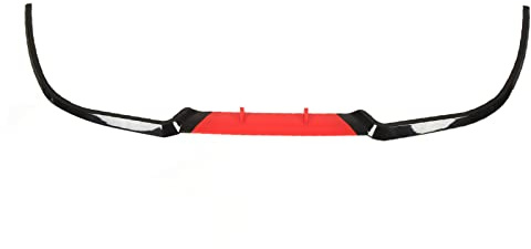 Frontlippenspoiler, Stoßfängertrenner, Schlagfest, Vorne 114 cm, Ersatz für Seat Rot (Rot)