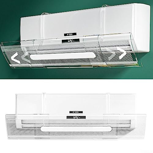 Parabrezza del condizionatore d'aria, universale trasparente a parete, non perforante, anti-diretto, condizionatore d'aria adatto per camerette dei bambini