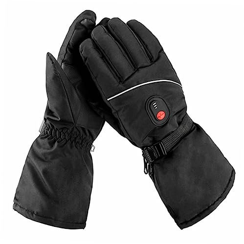 INOOMP Beheizbare Handschuhe Für Männer Und Frauen Winddichte Thermofäustlinge Für Radfahren Wandern Skifahren Skaten Snowboardhandschuhe Mit Verstellbarem Handgelenkbands Warme Beheizte