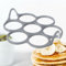 Akenz - Moule à 7 anneau cercle pancakes blinis oeuf en silicone pour poêle crépiere compatible induction
