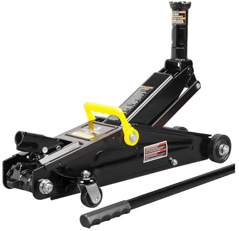 Torin AT83006B Hydraulic Trolley Service/Floor Jack with Extra Saddle (Fits: SUVs and Extended Height Trucks): 3 Ton (6,000 lb) Capacity, Black