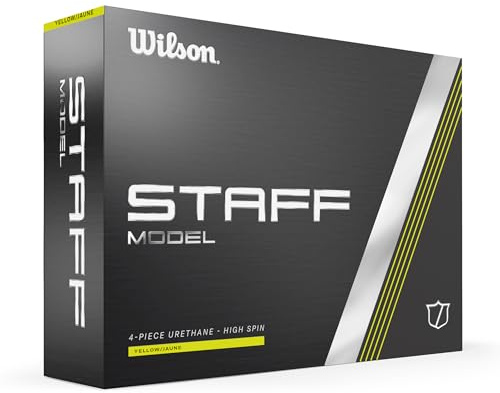 Wilson Staff Golf Balls, Staff Model, Four Piece High Spin Golf Ball, 12 Balls, Urethane