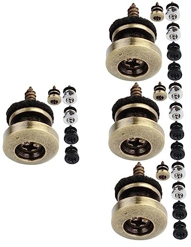 HEMOTON 24stücke Gitarren-gurtknopf Anti-pin Für Akustik Gitarre Rutschfeste Strap Locks Für Bass Einfache Installation Farben
