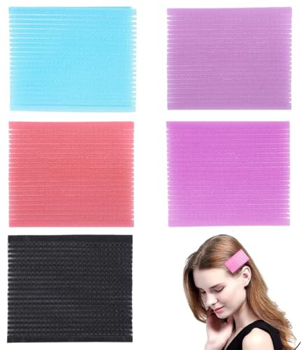 RAMGLYO Haarschlaufe zum Durchziehen Magic Clip - Pastenkleber für Haar-Toppers, Pony-Zyklen, 10 Stück in vielfältigen Farben