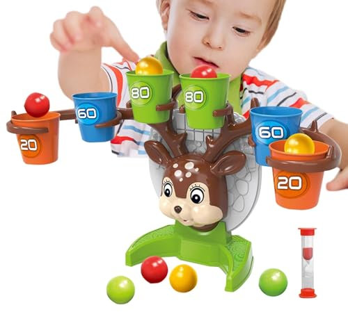 Generisch Deer Bounce-Spiel, Deer Pong-Spiel, Rentier-Geweih-Spiel, lustiges Familienspiel, Weihnachtsparty-Spiele, lustiges Familienspiel, Feiertagsparty-Spiele für Kinder