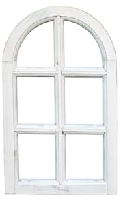 Gwenys Haus Shabby Deko Fensterrahmen, Höhe ca. 48 cm, Breite ca. 29 cm
