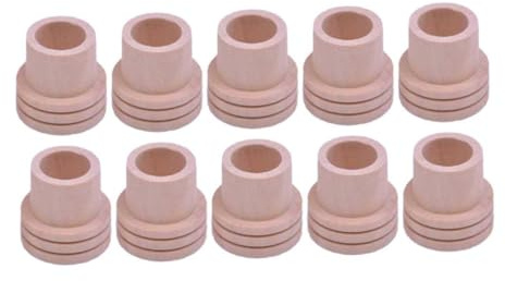 FOMIYES 10 Pezzi Estintori in Legno per Moxibustione Beige, Sicuro Spegnimento Strisce Moxa e Moxa Usata, Accessorio Essenziale per Moxibustione a Casa