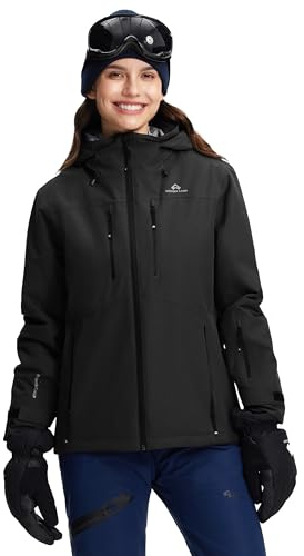 Pioneer Camp Damen Skijacke Wasserdicht Winddicht Warm Winter Outdoorjacke für Ski Snowboard Wandern