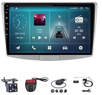 Autoradio Android da 9 Pollici per VW Passat B7 CC 2010-2015, Lettore multimediale con Navigazione GPS, WiFi, Bluetooth, CarPlay Android Auto, impianto Stereo