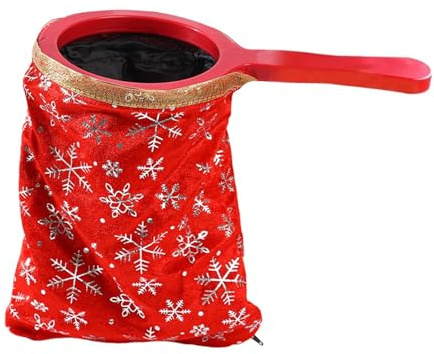 JISADER Bolsa de Cambio, Accesorio para decoración navideña, Haz Que Las Cosas parezcan o desaparezcan, Bolsa de Trucos para Principiantes, Patrón Rojo