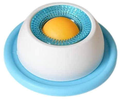 Dog & Cat Lick Bowl Slow Feeder Toy - Anti-Slip Pet Licking Mat for Dogs Cats | Easy to Clean | Interactive Slow Feeder Lick Toy for Dogs Calming & Anxiety Relief (Blue)