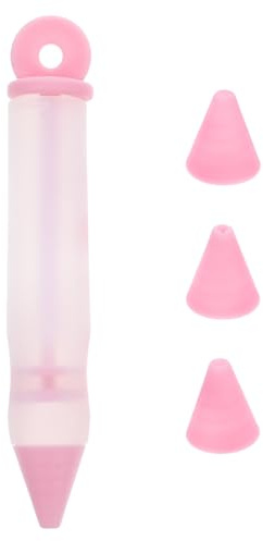 Artibetter Penne per Decorare Dolci Utensili per Decorazione Torte Set di 4 Rosa in Silicone Design Staccabile Multifunzionale per su e
