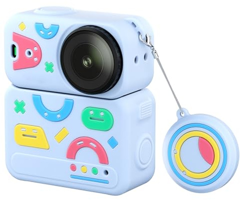 Goshyda Funda Protectora de Silicona Compatible con Nano, Juego de Protección de Cuerpo Completo con Tapa de Lente y Cordón Antipérdida, Cubierta de Cuerpo Antiarañazos a Prueba de Golpes (Blue)