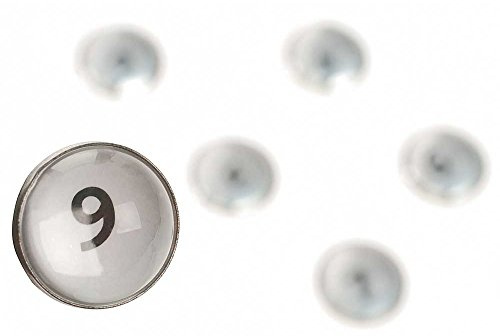 HAB & GUT -MC026- Runde Kühlschrankmagnete, Zahlen von 1-9 als Magnetbuttons, ultra starke Haftkraft