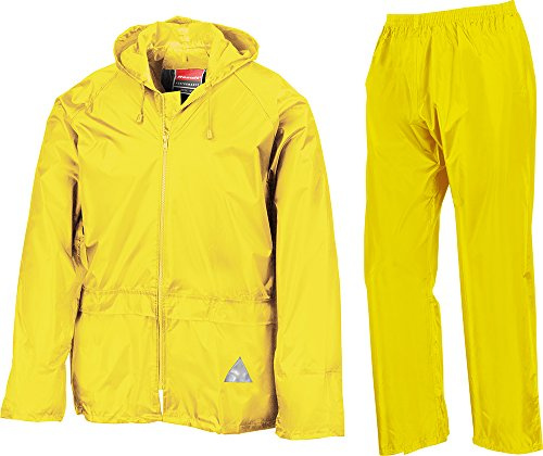 Result Heavyweight Waterproof Jacket/trouser Suit Adult Windproof Coat/pants Set L