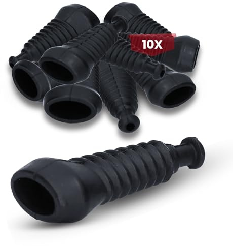 Kalitec 10x KALI01023 Superseal Gummitülle 3-polig - Knickschutztülle | Zubehör für Fahrzeuge, Boote & LKWs - UV-beständig, wasserfest & ölresistent - Schutz vor Korrosion & Schlamm - Gerade