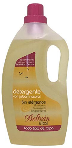 Beltrán Vital -Jabón De Aceite De Coco - 100% Natural - Limpia, Cuida Y Suaviza Los Tejidos - Para Prendas Delicadas Y Ropa De Bebés - Apto Para Pieles Sensibles - Detergente Líquido - 1,5 L