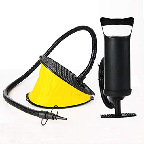 RONGJJ Pumpe 3L Balg Fußpumpe, 3000CC Big Fußpumpe, Luftpumpe Für Aufgeblasen/Gepumpt, Gelb Manometer