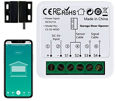 WiFi Smart Garage Door Opener Tuya App Remote Control Module Switch Works Assistant Siri Shortcut