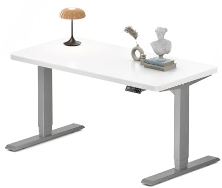 MAIDeSITe S2 Pro Plus Höhenverstellbarer Schreibtisch 120 x 60cm, 2 Motoren | Schreibtisch Höhenverstellbar, 25 mm Einteilige Tischplatte, Traglast 160 kg, 4 Memory-Steuerung, Sitz-Steh-Erinnerung, USB-C