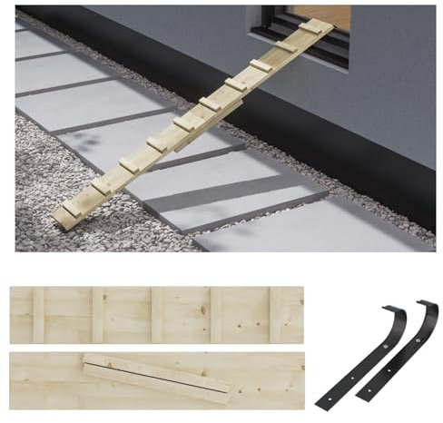 Katzenleiter Katzentreppe Katzenstufe für Balkon Treppe 2,4m mit Metallhaken