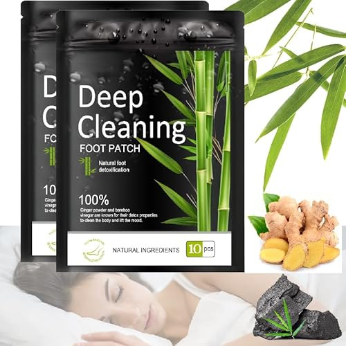 YOLMFOEV Lot de 20 pansements détox pour les pieds - 100% naturels - Soulage le stress et la fatigue - Améliore le sommeil - 20