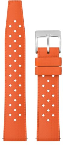 Fkm Gummi Uhrenarmband 20/22mm, Wasserdichte Tropisch Weiche Edelstahlschnalle, Schnellverschluss Uhrenarmband, Atmungsaktive Armbanduhrenarmbänder 2 Fixierschlaufen, Taucherarmbänder für Männer Fraue