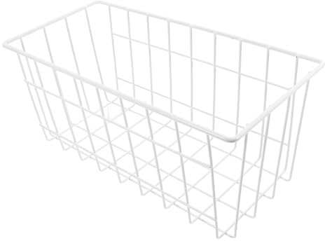 TOPBATHY Panier De Rangement Suspendu Pour Congélateur En Fer Maille Respirante Organisateur Multifonctionnel Pour Cuisine Fruits Légumes Gain De Place Mural 11.5X5.7X3.7 Pouces