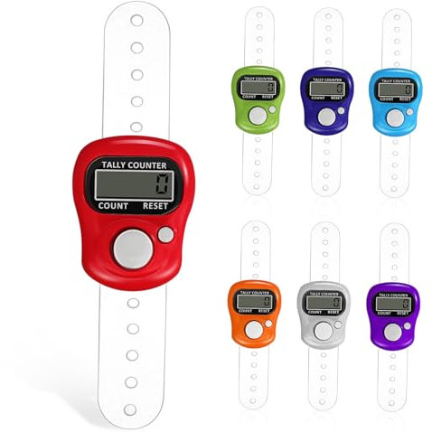 KITANDOVE 7-teiliger Mini-zähler Für Sportinventar-Events Kompakt Tragbar Manuelle Reset-Taste