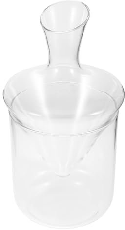 LABRIMP Decantador De Vino Recipiente Para Hielo Transparente Decantador Oblicuo De Vidrio Para Vino Tinto Para Cenas De Celebración