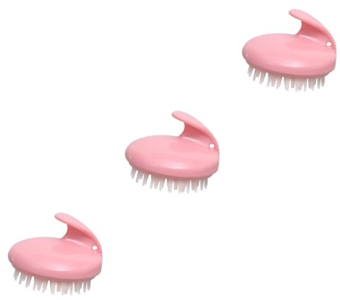 3 Stck. Kopfhaut Massagebürste aus Shampoo Bürste für Erwachsene und Sanfte Massage für Haarwachstum Ergonomisches Design Hautfreundlich und Bequem für Entspannendes Waschen