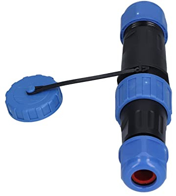 Garosa Connecteur de Bougie D'aviation IP68 IP68 250V 2/3/4/5 Borde de Sertissage à Vis de Noyau avec Coquille PA66 Pin de Cuivre plaqué or pour L'équipement de Communication (4 broches)