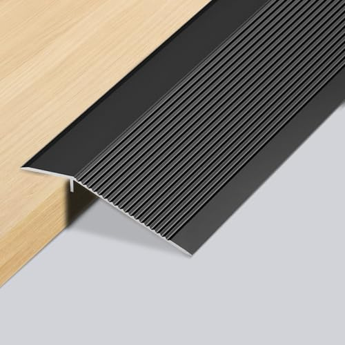 Aluminium golvövergångsremsor, 0,9 m x 100 mm aluminium dörrtrösklar list, självhäftande övergångsprofil, golvövergångslist, överbrygga höjdkompensationen 8–40 mm