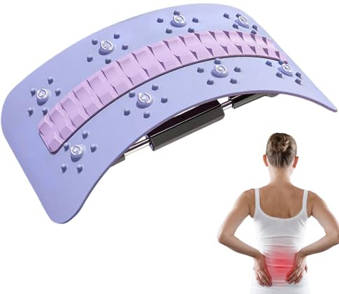 Estiramiento de espalda,Masajeador ajustable para espalda con crujidos | Equipo de fitness para casa de viaje, gimnasio apartamento sala de estar dormitorio