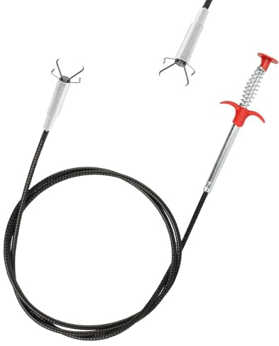1 Pcs Furet Deboucheur Canalisation, 200 cm Pinces à Griffes Flexibles, Brosse Canalisation WC, Brosse de Nettoyage Furet Plomberie Débouchage pour Déboucheur Toilette égouts Cuisine Douche