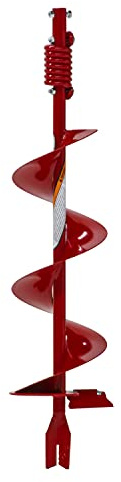 Earthquake EA8F 8-Inch Diameter 36-Inch Long Earth Auger with Fishtail Point and Flex Coil Shock Spring