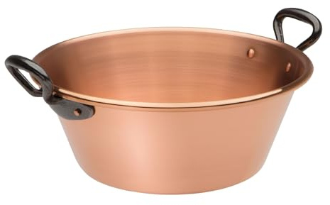 BAUMALU 207014 Marmeladenpfanne, glatte Oberfläche mit Eisengriffen, Durchmesser 26 cm, mehrfarbig