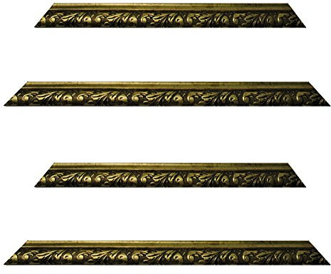 Neumann Bilderrahmen Barockrahmen Gold fein verziert, 337 ORO, Zuschnitt 60x80 cm