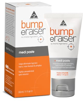 Bump Eraiser Medi Paste 30ml The Spot Treatment for Ingrown Hairs, Pimples, Razor Bumps and Razor Burns