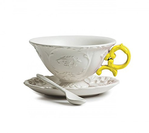 Set da Te' in Porcellana I-Wares con Manici col. - Giallo
