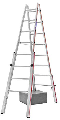 Hymer 412316 Treppenstehleiter, 2x8 Sprossen