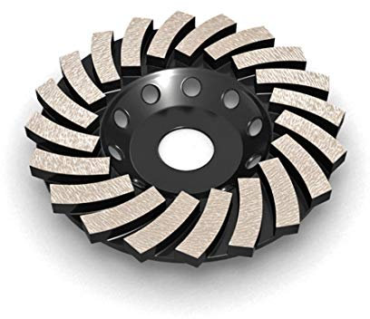 MENZER Diamant-Schleiftopf H, 125 x 22,23 mm für weichere Untergründe wie Putz, Mörtel, Beton, Estrich