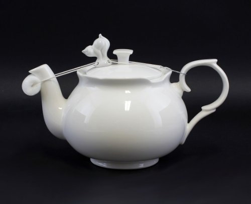 Lindner Tropfenfänger Katze in Katzengestalt, Weiß, 4 cm