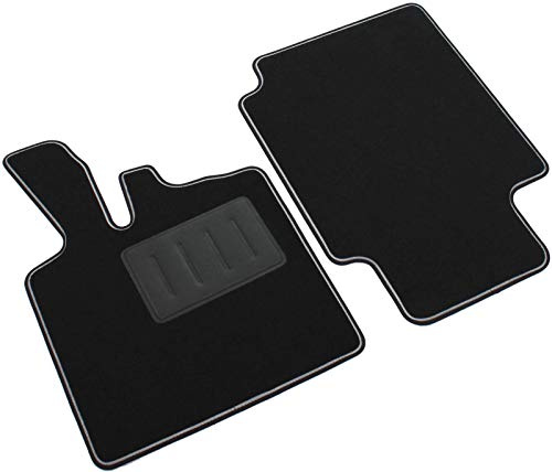 Il Tappeto Auto Sprint04200 Fußmatten Smart ForTwo W450, ab 1998-2007, Coupé und Cabrio, Rutschfester Teppich, Schwarz, 4 Stück
