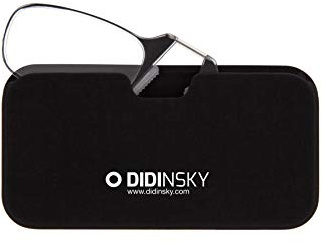DIDINSKY Moma bügellose Lesebrille ultraleicht 4,8 g Taschenbrille | Bügellose Taschen-Lesebrille, nur 4,8 g, entspiegelt und kratzfest, flexibler Nasensteg, flaches Etui. +1,0 bis +3,0.