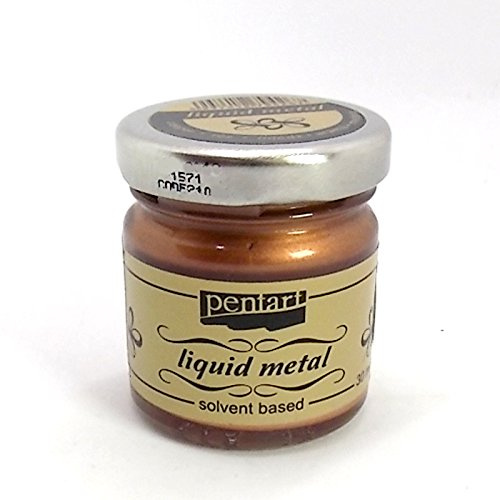 Zita's Creative Flüssiges Metall 30ml - Bronze. Metallfarbe, Bastelfarbe, Liquid Metal