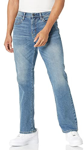 Amazon Essentials Homme Jean Bootcut à Coupe Droite - Couleurs abandonnées