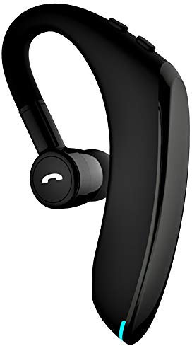 v5.0 Ecouteur Bluetooth sans Fil,22 Heures kit Bluetooth Oreillette Sport avec HD Micro,Temps de Jeu: 18-22 Heures,Support Oreille Gauche/Droite, Angle Réglable à 180°,pour Office/Business/Trucker