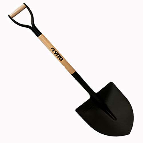 VITO - Fourche à Bêcher 4 Dents pour Sols Lourds & Caillouteux – Outil de Jardinage Idéal pour Aérer, Retourner la Terre & Décompacter – Manche Bois Poignée Y Ergonomique