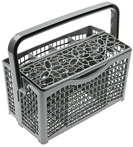 vhbw Panier à couverts universel utilisé dans la partie inférieure du lave-vaisselle, compatible avec Miele, Bosch, Siemens - 23 x 13cm, divisible